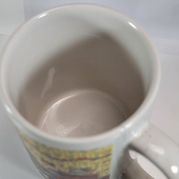 Vintage Santa Christmas Mug WBI Storybook Fireplace Holiday Coffee Cup - Picture 3 of 10